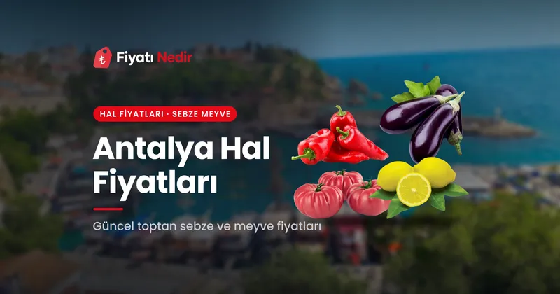 Antalya Hal Fiyatları