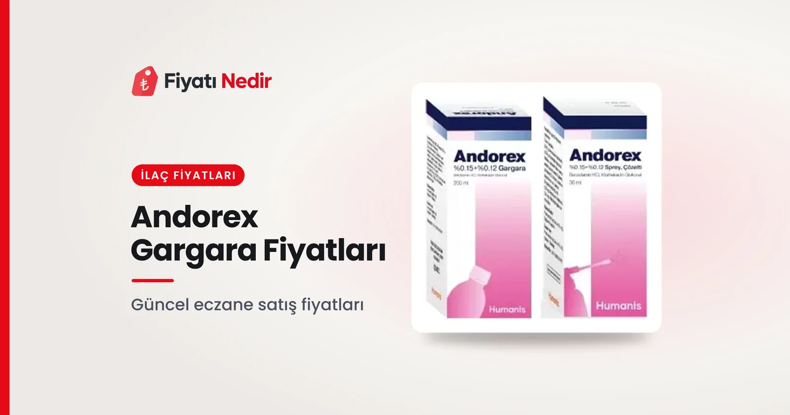Andorex Gargara Fiyatları