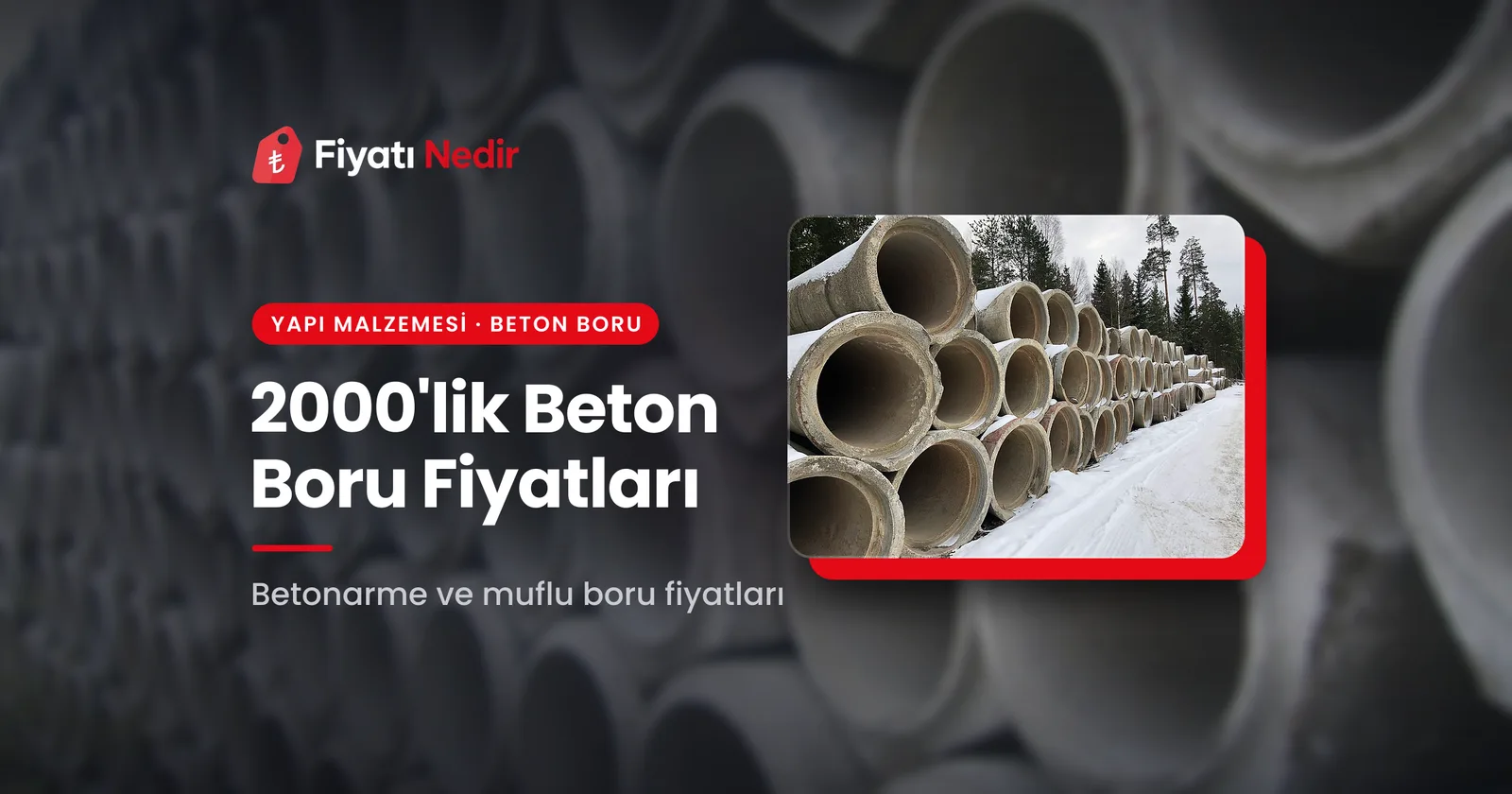 2000'lik Beton Boru Fiyatları