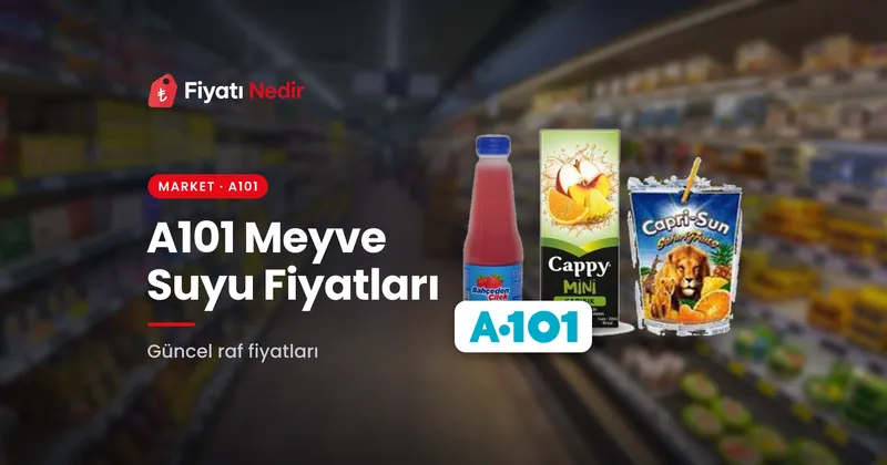 A101 Meyve Suyu Fiyatları