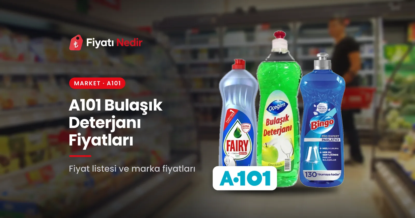A101 bulaşık deterjanı fiyatları