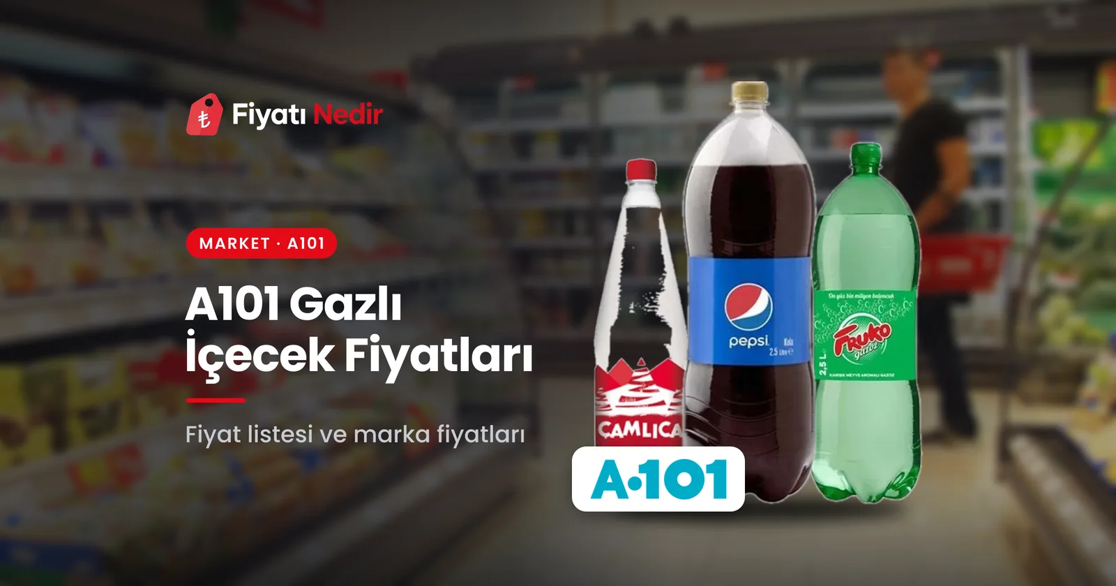 A101 gazlı içecek fiyatları