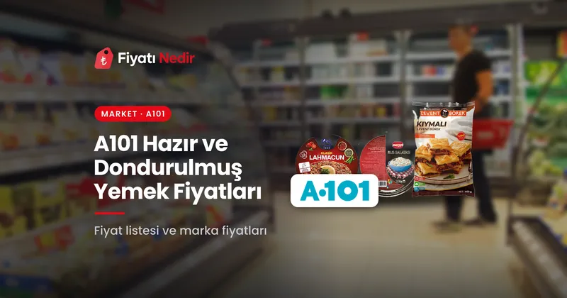 A101 hazır ve dondurulmuş yemek fiyatları