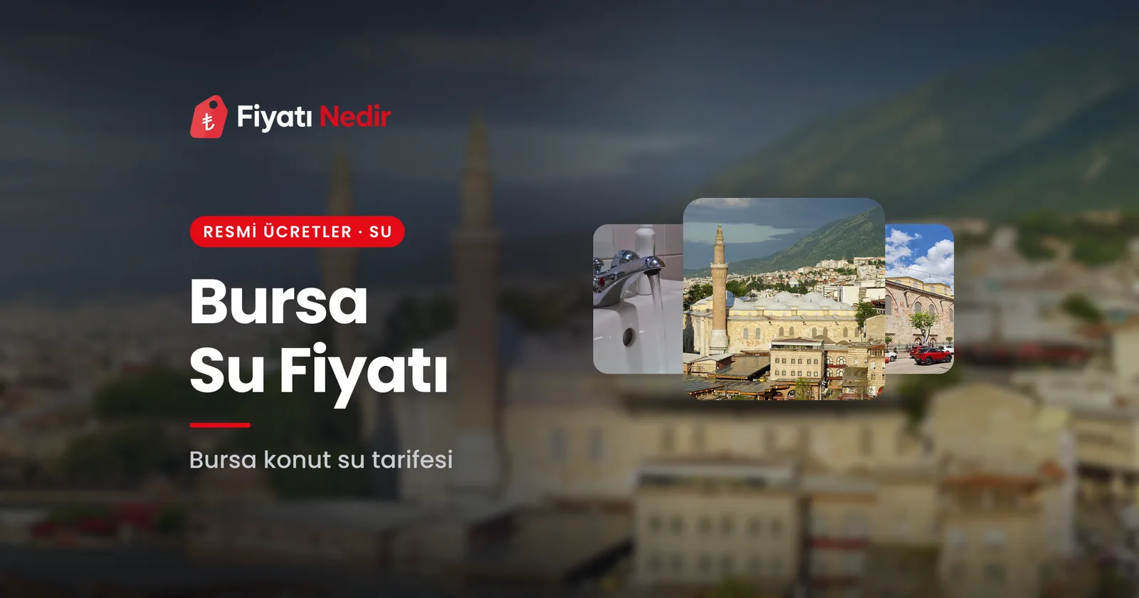 Bursa su fiyatı