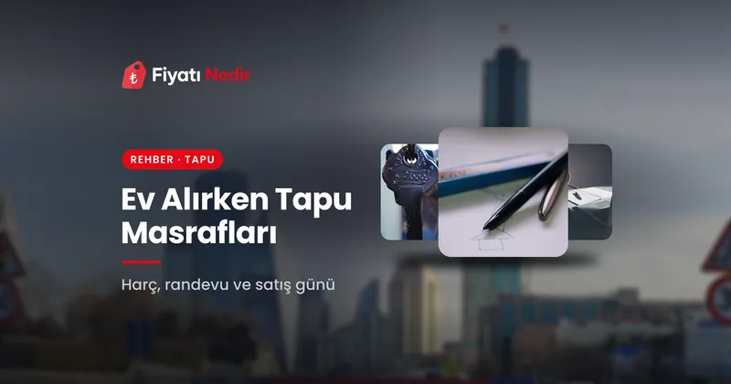 Ev Alırken Tapu Masrafları: Harç, Döner Sermaye ve Süreç