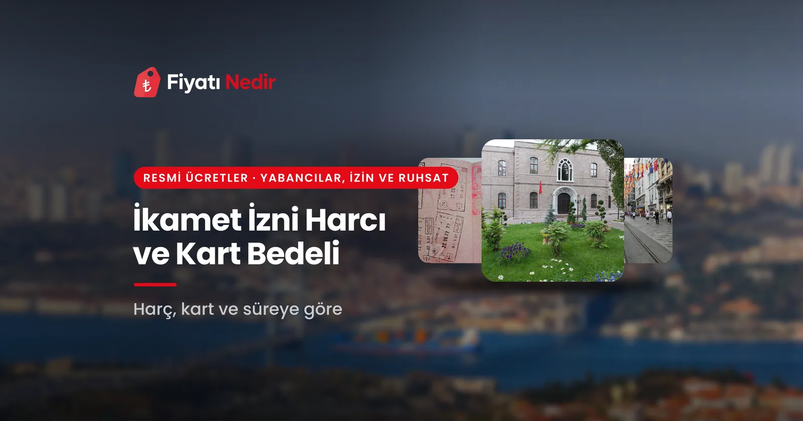 İkamet izni harcı ve kart bedeli