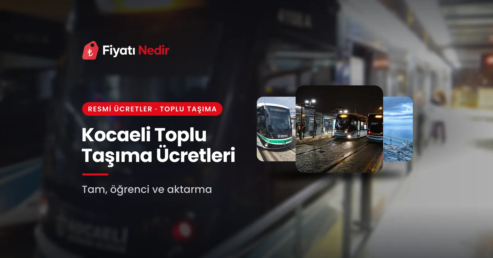Kocaeli toplu taşıma ücretleri