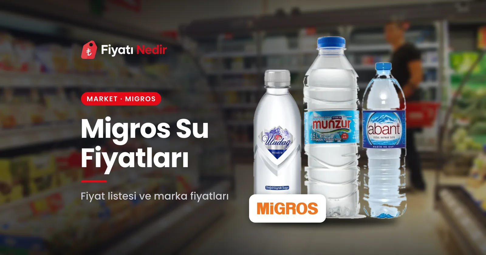 Migros su fiyatları