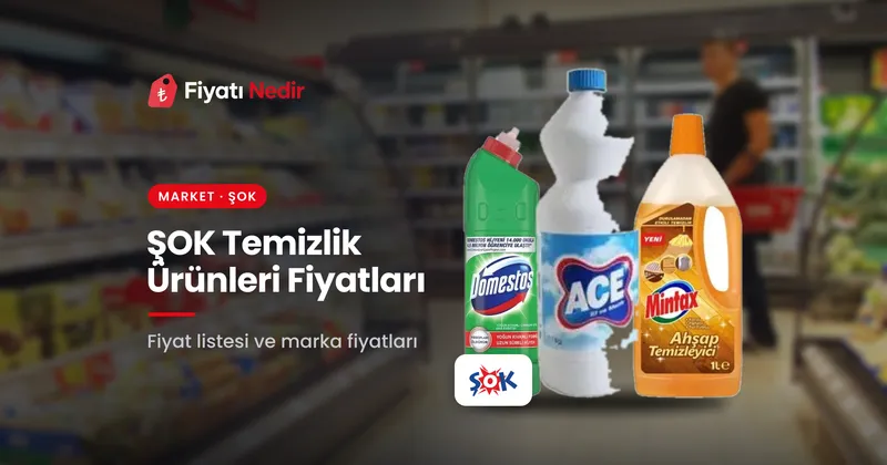 Şok temizlik ürünleri fiyatları
