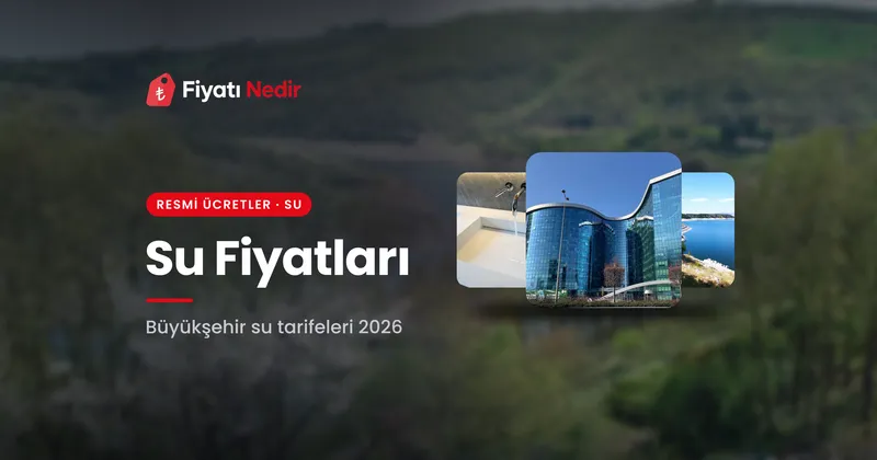 Su fiyatları