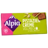 Alpia Vollmilchschokolade mit Pistaziencreme 100g