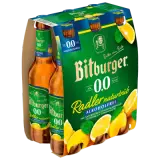Bitburger Radler naturtrüb 0,0% alkoholfrei 6x0,33l