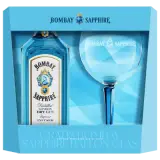 Bombay Sapphire London Dry Gin mit Glas 0,7l