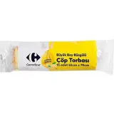 Carrefour Büzgülü Limon Çöp Torbası 65x70 Cm 15 Adet