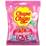 Chupa Chups Strawberry Love 120g, 10 Lollipops