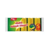Clean & Fun Oluklu Bulaşık Süngeri 5 Adet