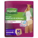 Depend Emici Kadın Orta 10 Adet