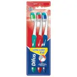Difaş Ultra Clean Diş Fırçası Orta 3 Adet