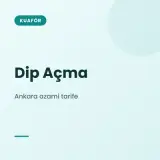 Dip Açma Ankara · oda azami tarifesi, 1. sınıf