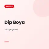 Dip Boya Türkiye geneli · teklif aralığı