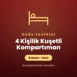 Doğu Ekspresi Kuşetli Kompartıman 4 kişilik, Ankara – Kars