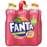 Fanta Pink Grapefruit ohne Zucker 6 x 1,25l