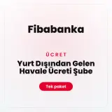 Fibabanka Yurt Dışından Gelen Havale Ücreti Şube