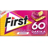 First 60 Dakika Ahududu Limon Aromalı Sakız 20 g