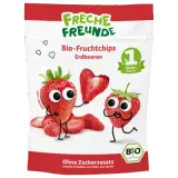 Freche Freunde Bio Erdbeere Fruchtchips, gefriergetrocknete Früchte 12g