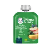 Gerber Organik Muzlu Yaban Mersini Böğürtlen Elma Püresi 90 g