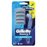 Gillette Sensor 3 Comfort Tıraş Bıçağı + 4 Yedek