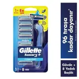 Gillette Sensor 3 Plus Makine + 8 Yedek