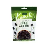 Halis Komili Doğal Siyah Sele Zeytin 351-380 170 g