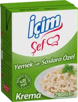 İçim Şef Yemeklik Krema %18 Yağlı 200 ml