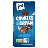 ja! Cookie & Cream Tafel 100g