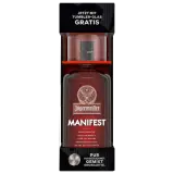 Jägermeister Kräuterlikör MANIFEST + Tumbler Glas 0,5l