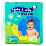 Jenny & Willy Junior Çocuk Bezi 32 Adet