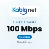 Kablonet Sınırsız 100 Mbps'ye kadar taahhütsüz