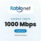 Kablonet Sınırsız 1000 Mbps'ye kadar taahhütsüz
