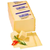 Le Gruyère Hartkäse in Scheiben