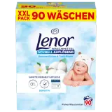 Lenor Vollwaschmittel Pulver Baumwollblüte & Tiaré-Blume Sensitiv 4,5kg 90WL