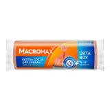 Macromax Extra Güçlü Çöp Torbası Orta Boy 15 Adet