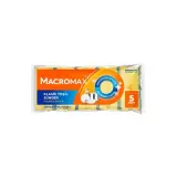 Macromax Klasik Yeşil Oluklu Sünger 5 Adet
