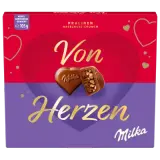 Milka I love Milka Pralinen mit Hazelnusscreme & Schokoladen Stückchen 105g