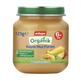 Milupa Organik Kayısı Muz Püresi 125 g