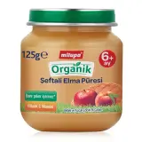 Milupa Organik Şeftali Elma 125 g