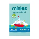 Minies Bebek Bakım Örtüsü 60x90 Cm 10 Adet