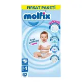 Molfix 3D Maxi Bebek Bezi 62'li 62 Adet