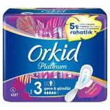 Orkid Platinum Dörtlü Paket Gece Ekstra Plus Hijyenik Ped 14 Adet