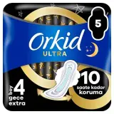 Orkid Ultra Gece Ekstra Hijyenik Ped 16 Adet